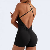 Sleeveless Sports Jumpsuit Woman Fitness Overalls Short Workout Rompers Women Gym Bodysuits Female Push Up Yoga One-Piece Suit - Lena & Miles Exquisite Boutique LLC.
