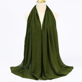 Muslim Chiffon Hijab Scarf Women Long Solid - Lena & Miles Exquisite Boutique LLC.