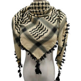 Fringed Arab Scarf Shemagh Head Wrap Arabian - Lena & Miles Exquisite Boutique LLC.