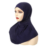 Classical Islam Women Ready To Wear Snap Fastener Hijabs For Woman Full Cover Head Wraps Scarf Turban Caps Turbante Mujer - Lena & Miles Exquisite Boutique LLC.