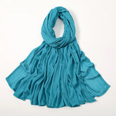 Ramadan Solid Color Big Size Cotton Rayon Hijab - Lena & Miles Exquisite Boutique LLC.