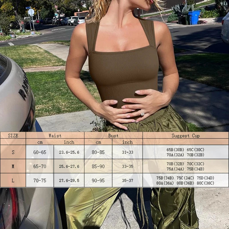 GUUDIA Sexy Summer High Waist for Women Cupless Comfortable Square Collar  Shapewear Ultra Elastic Slim Thong Shapewear Jumpsuit - Lena & Miles Exquisite Boutique LLC.