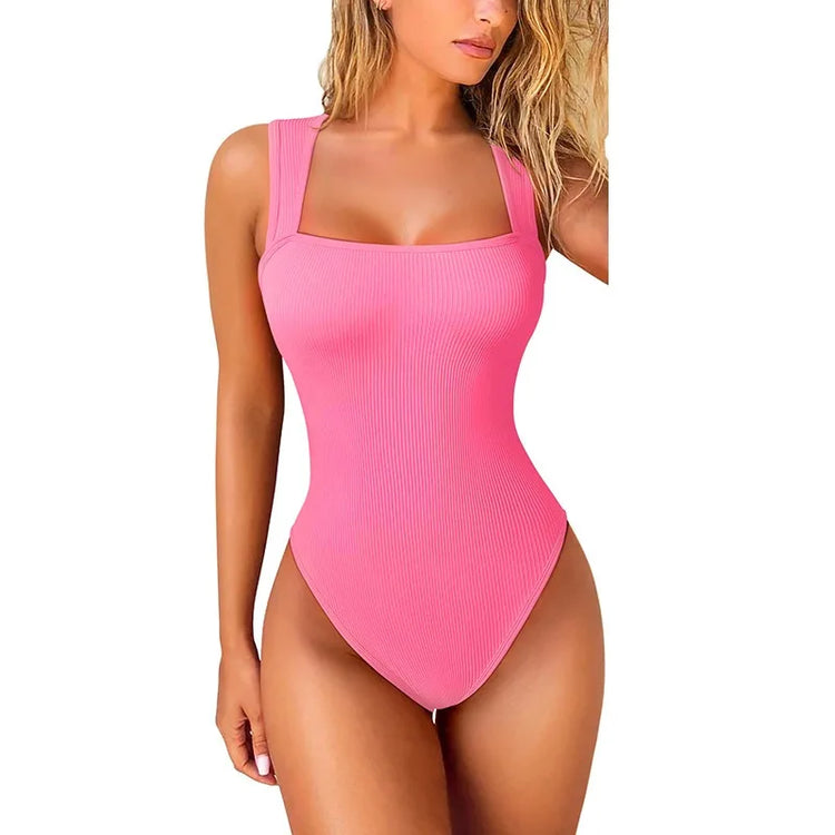 GUUDIA Sexy Summer High Waist for Women Cupless Comfortable Square Collar  Shapewear Ultra Elastic Slim Thong Shapewear Jumpsuit - Lena & Miles Exquisite Boutique LLC.