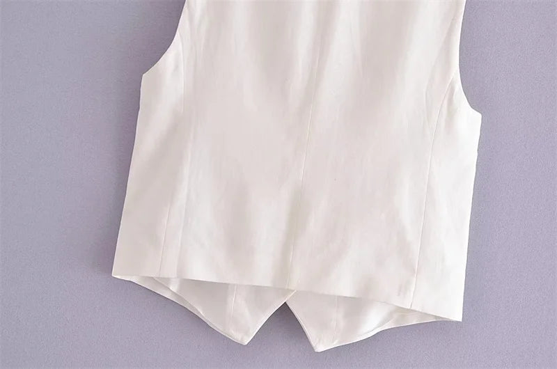 KEYANKETIAN Summer New Linen Texture V- - Lena & Miles Exquisite Boutique LLC.