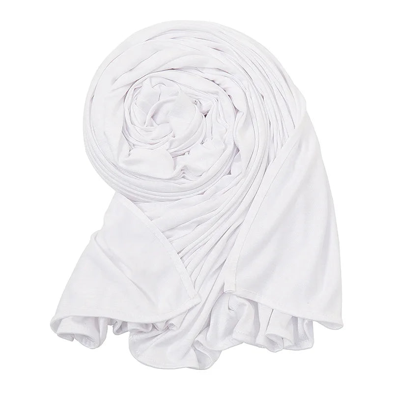 Easy To Wear Jersey Hijab Scarf Solid Color - Lena & Miles Exquisite Boutique LLC.