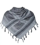 136X133CM Tactical Desert Shemagh Keffiyeh Arab Tessel Scarf Wrap Outdoor Windproof Dustproof Face Protective Scarf Men Women - Lena & Miles Exquisite Boutique LLC.