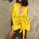 2023 Elastic Elegant Single-Breasted Dress Retro - Lena & Miles Exquisite Boutique LLC.