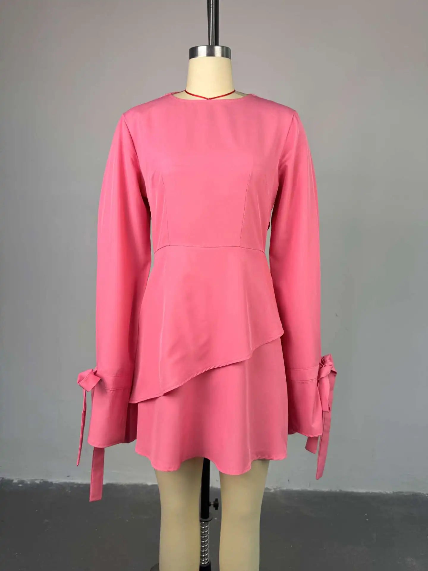 CM.YAYA Women Tie Up Bow Long Sleeve O- - Lena & Miles Exquisite Boutique LLC.