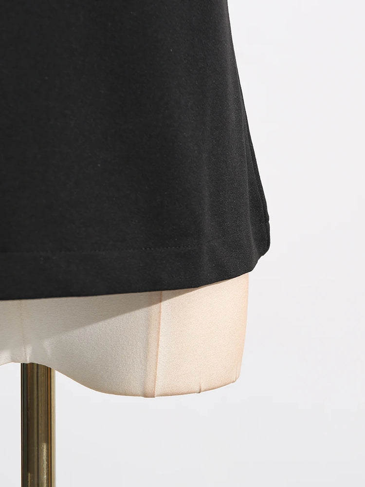 VGH American Retro Streetwear Tops for Women Square Collar Sleevelesss Patchwork Metal Buckle Waistcoat Female Summer Clothing - Lena & Miles Exquisite Boutique LLC.