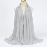 Ramadan Muslim Chiffon Hijabs For Woman Plain - Lena & Miles Exquisite Boutique LLC.