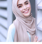 Ramadan Muslim Chiffon Hijabs For Woman Plain - Lena & Miles Exquisite Boutique LLC.