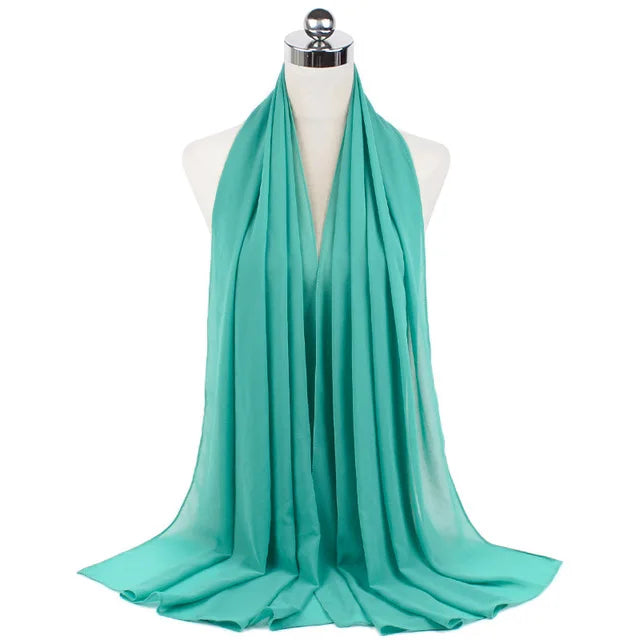 Women Muslim Chiffon Hijab Shawls Scarf - Lena & Miles Exquisite Boutique LLC.