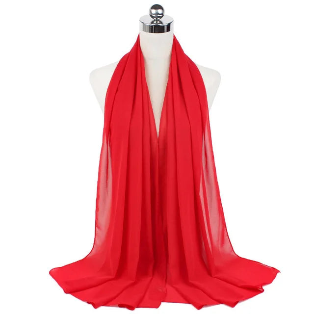 Women Muslim Chiffon Hijab Shawls Scarf - Lena & Miles Exquisite Boutique LLC.