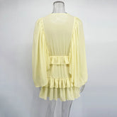 Tornova Fashion Ruffled Mini Dress - Lena & Miles Exquisite Boutique LLC.