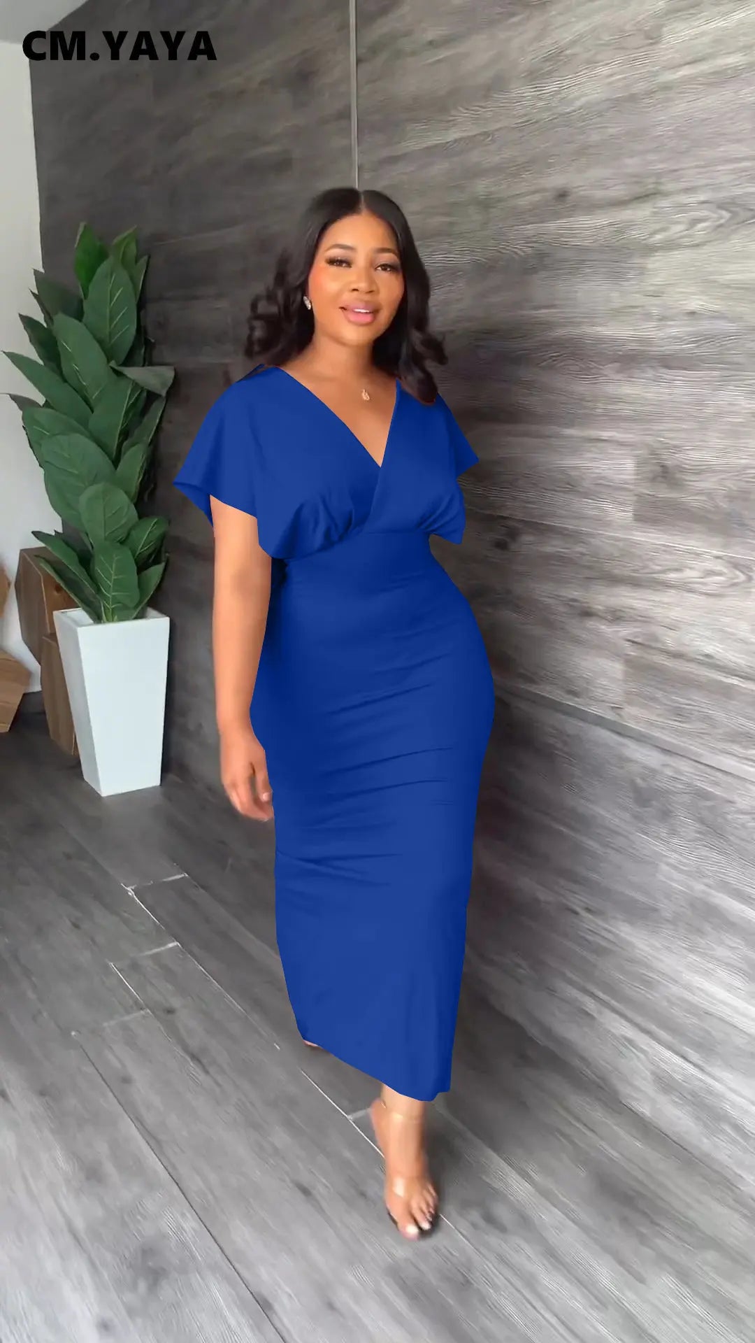 CM.YAYA Vintage Women Batwing Short Sleeve - Lena & Miles Exquisite Boutique LLC.