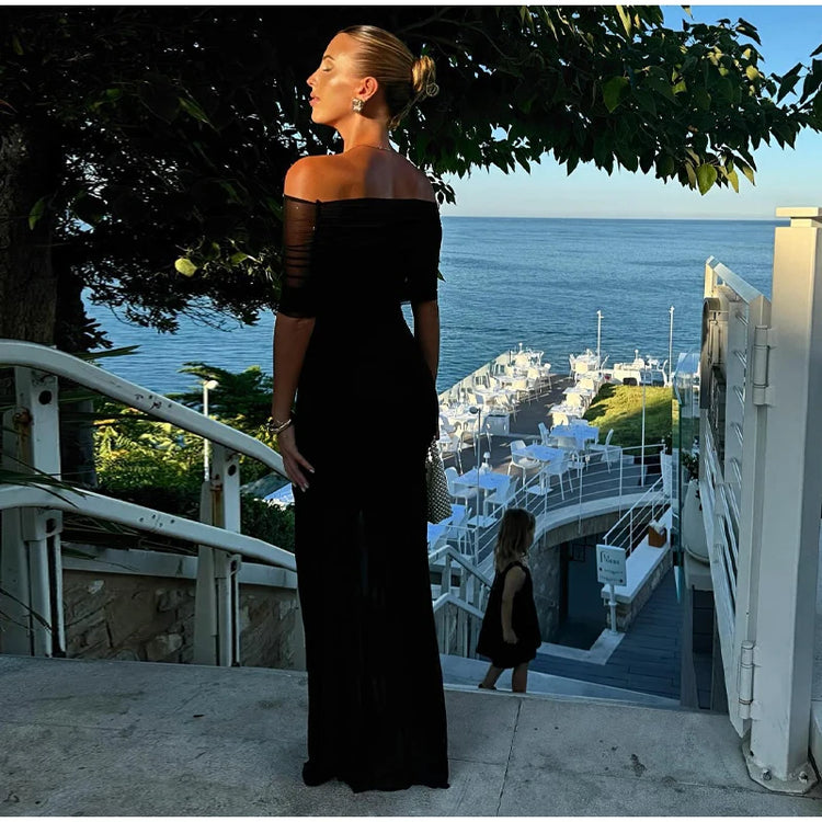 Elegant Dress Women Slim Sexy See Through - Lena & Miles Exquisite Boutique LLC.