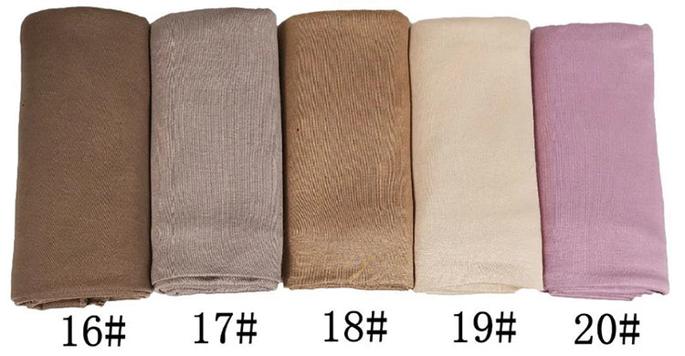Modal Cotton Jersey Hijab Scarf Long Muslim - Lena & Miles Exquisite Boutique LLC.