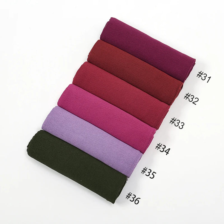 New Crinkle Rayon Hijab For Women Muslim Scarf - Lena & Miles Exquisite Boutique LLC.