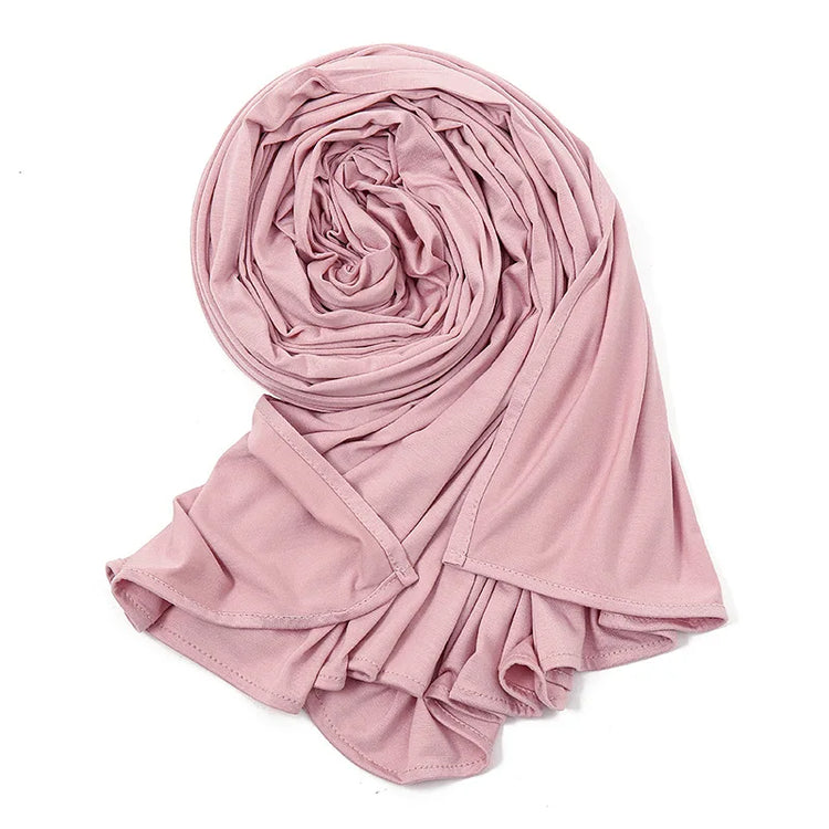 Easy To Wear Jersey Hijab Scarf Solid Color - Lena & Miles Exquisite Boutique LLC.