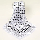 Newest Arabic Satin Silk Square Scarf Printed Muslim Women Hijab Headscarf Ladies Elegant Casual Headband Hair Scarf - Lena & Miles Exquisite Boutique LLC.