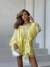 Tornova Fashion Ruffled Mini Dress - Lena & Miles Exquisite Boutique LLC.