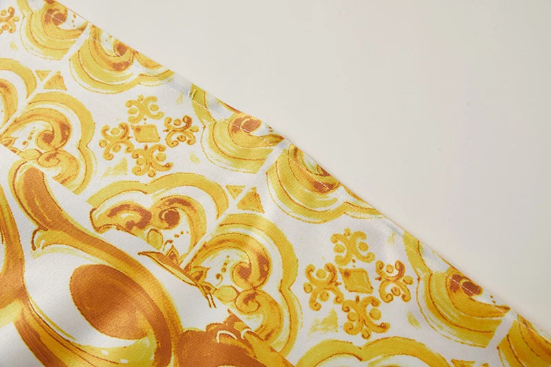 JAMERARY New Summer Holiday Golden Flower - Lena & Miles Exquisite Boutique LLC.