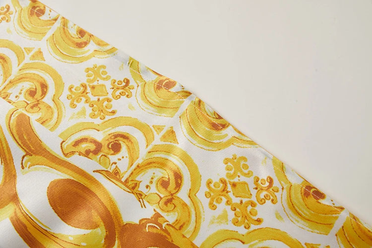 JAMERARY New Summer Holiday Golden Flower - Lena & Miles Exquisite Boutique LLC.