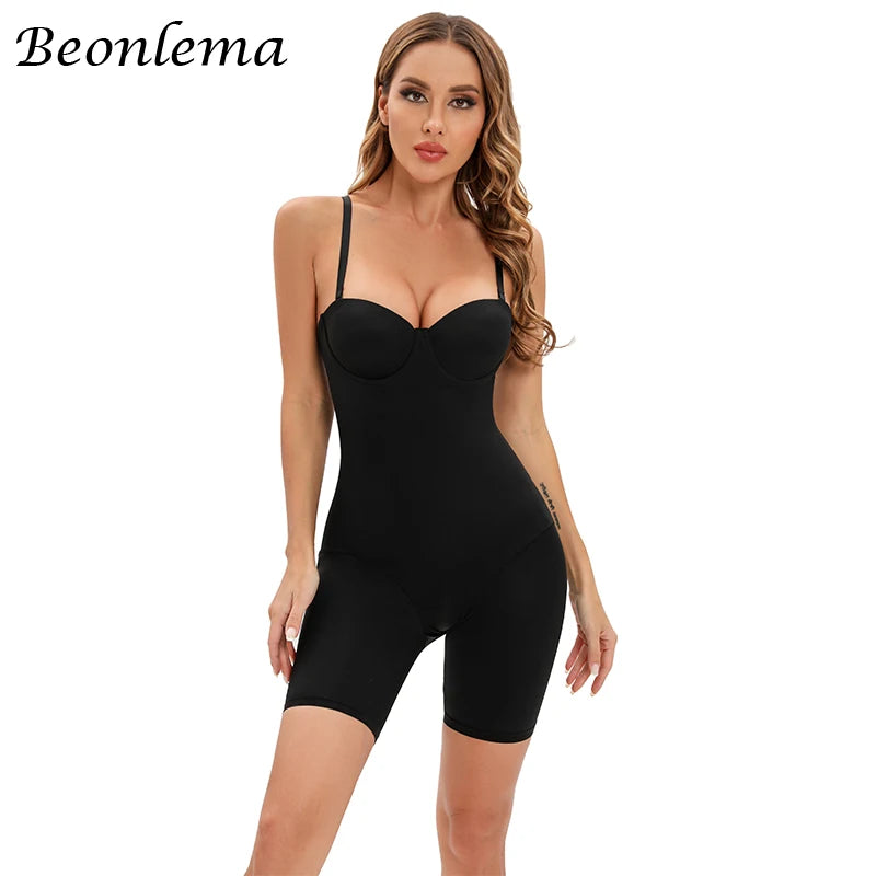 Bodysuit Women Shapewear Body Shaper With Cup Compression Bodies Belly Sheath Waist Trainer Reductive Slimming Underwear - Lena & Miles Exquisite Boutique LLC.