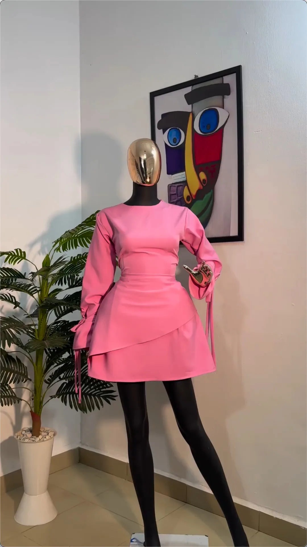 CM.YAYA Women Tie Up Bow Long Sleeve O- - Lena & Miles Exquisite Boutique LLC.