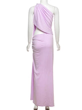 kliou Asymmetrical Incline Shoulder Women Dress High Street Concise Unique Tied Pleated Sleeveless Maxi Bodycon Mujer Party Robe - Lena & Miles Exquisite Boutique LLC.