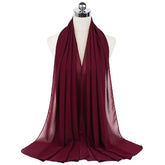 Women Muslim Chiffon Hijab Shawls Scarf - Lena & Miles Exquisite Boutique LLC.
