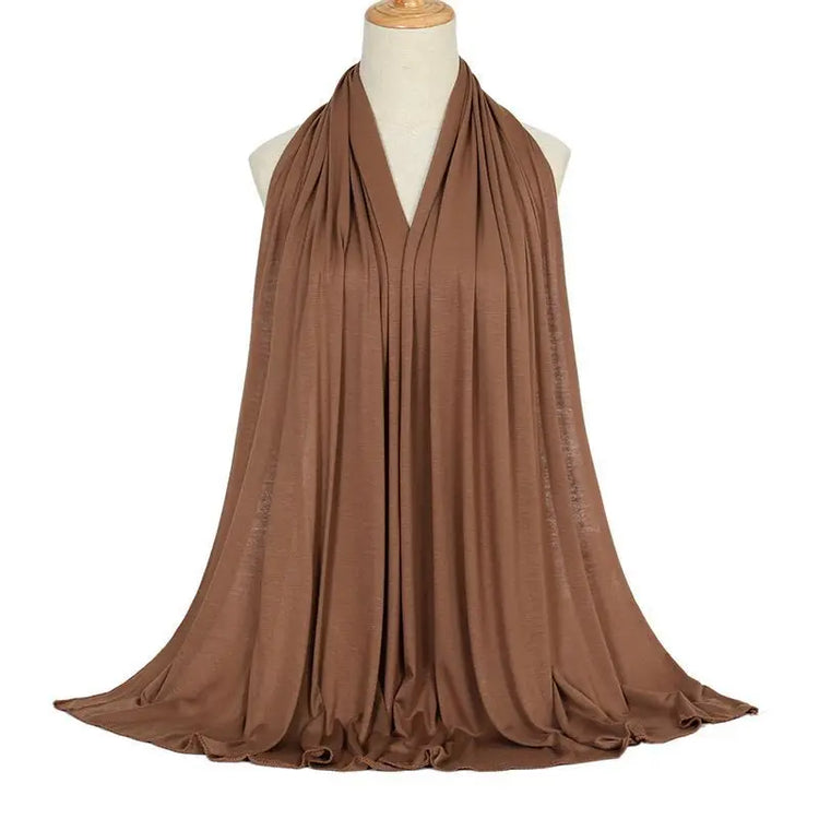 Modal Cotton Jersey Hijab Scarf Long Muslim - Lena & Miles Exquisite Boutique LLC.