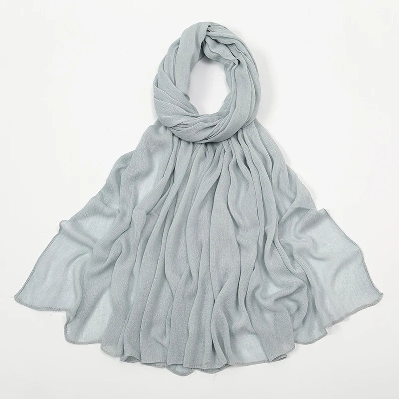 Shawls Solid Headscarf Wraps Big Size Plain Islam - Lena & Miles Exquisite Boutique LLC.
