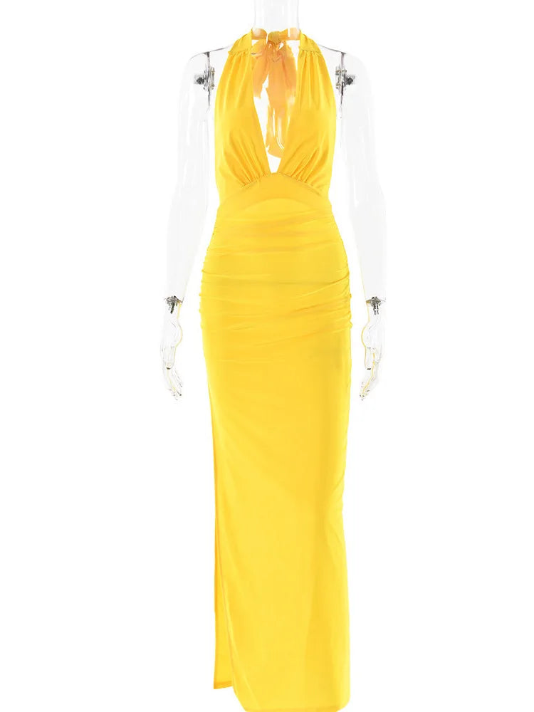 Articat Elegant Spaghetti Strap Satin Bodycon - Lena & Miles Exquisite Boutique LLC.
