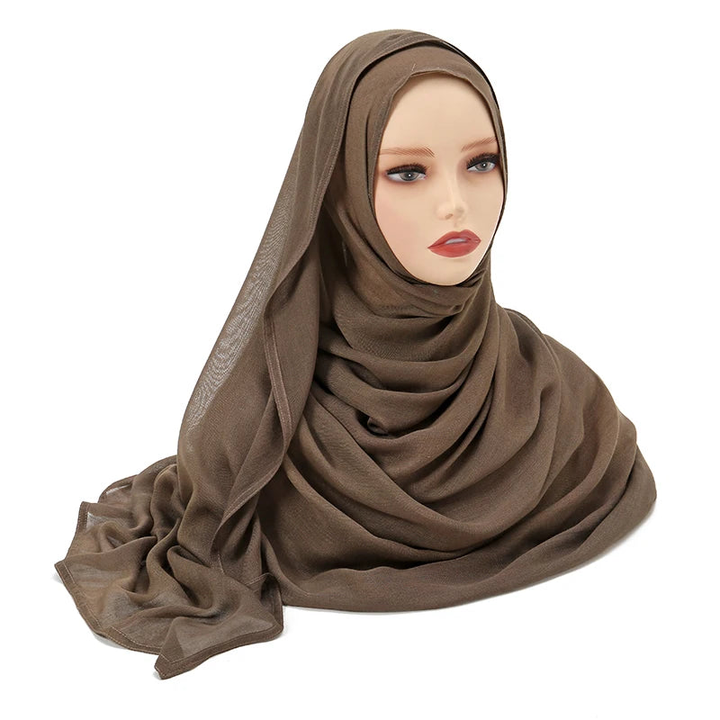 Muslim Modal Hijab Rayon Cotton Shawls - Lena & Miles Exquisite Boutique LLC.