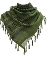 136X133CM Tactical Desert Shemagh Keffiyeh Arab Tessel Scarf Wrap Outdoor Windproof Dustproof Face Protective Scarf Men Women - Lena & Miles Exquisite Boutique LLC.