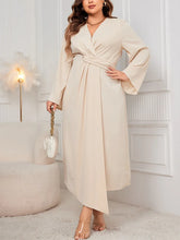 GIBSIE Plus Size Solid V-neck Twist Front - Lena & Miles Exquisite Boutique LLC.