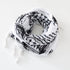 Classic Plaid Print Hijab Scarf Pompom Tassels Black and White Square Shemagh Muslim Headscarf Women Arab Keffiyeh Hijabs - Lena & Miles Exquisite Boutique LLC.