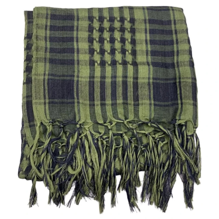 Classical Headwrap Shemagh Scarf for Sun Protections Arab Keffiyeh Headscarf Arabian Dubai Headcover Ethnic Hijab Shawl - Lena & Miles Exquisite Boutique LLC.