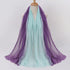 Two Color Crinkle Gradient Color Hijab Tie - Lena & Miles Exquisite Boutique LLC.
