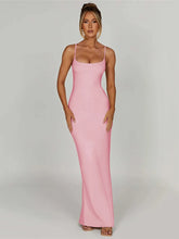 Mozision Spaghetti Strap Backless Bodycon - Lena & Miles Exquisite Boutique LLC.