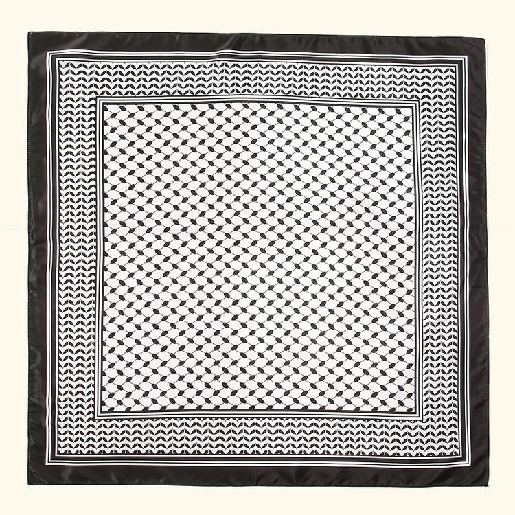 Newest Arabic Satin Silk Square Scarf Printed Muslim Women Hijab Headscarf Ladies Elegant Casual Headband Hair Scarf - Lena & Miles Exquisite Boutique LLC.