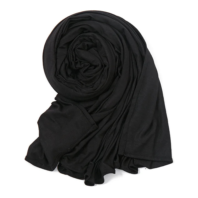 Easy To Wear Jersey Hijab Scarf Solid Color - Lena & Miles Exquisite Boutique LLC.