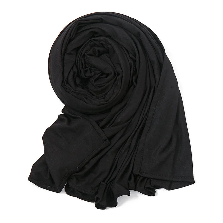 Easy To Wear Jersey Hijab Scarf Solid Color - Lena & Miles Exquisite Boutique LLC.