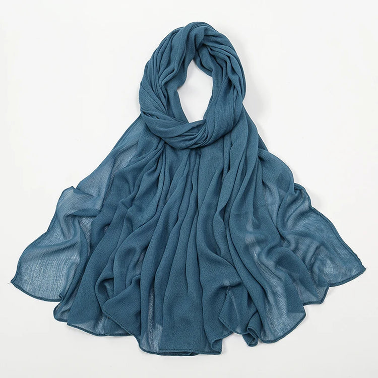 New Crinkle Rayon Hijab For Women Muslim Scarf - Lena & Miles Exquisite Boutique LLC.