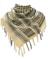 136X133CM Tactical Desert Shemagh Keffiyeh Arab Tessel Scarf Wrap Outdoor Windproof Dustproof Face Protective Scarf Men Women - Lena & Miles Exquisite Boutique LLC.