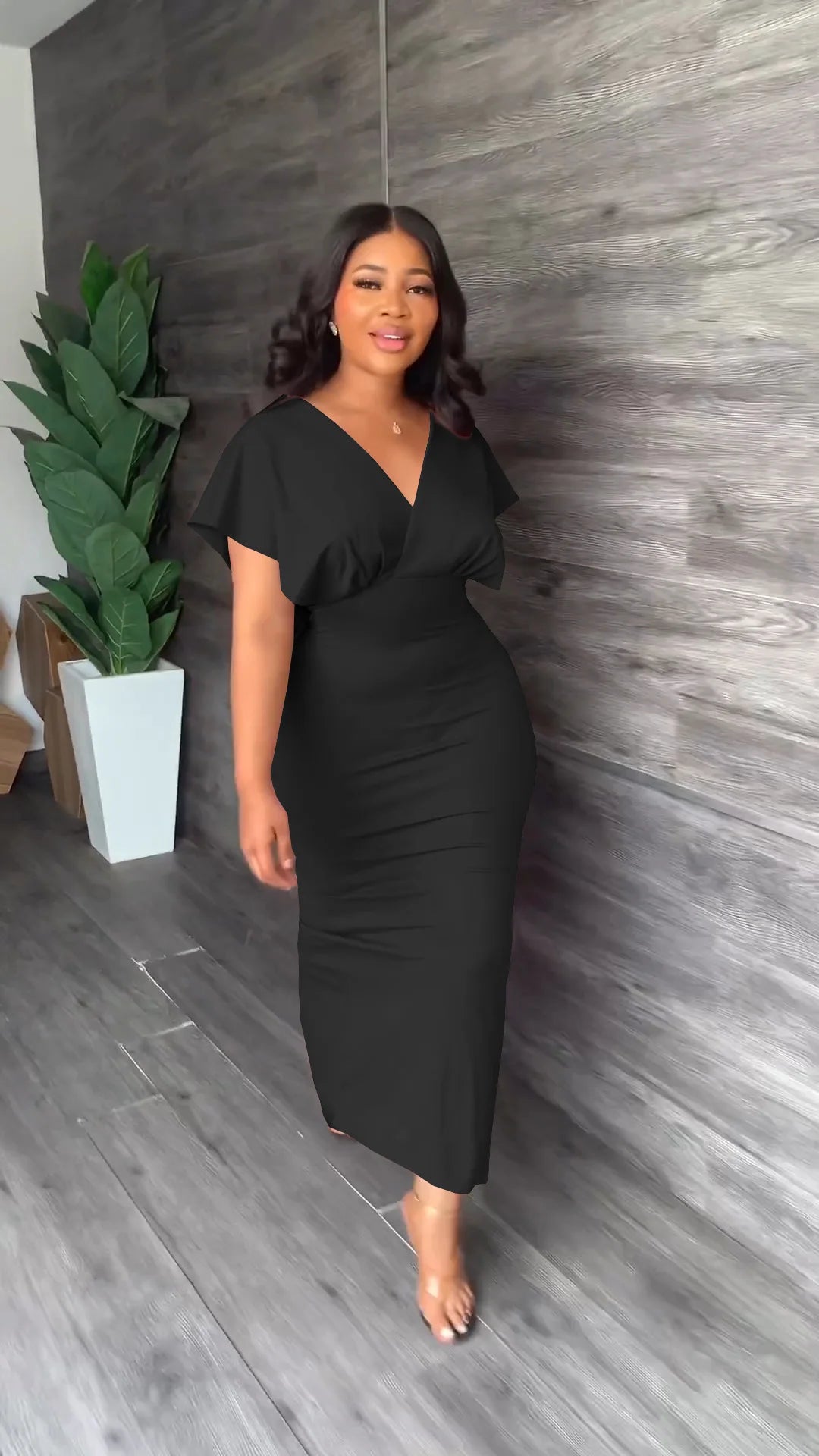 CM.YAYA Vintage Women Batwing Short Sleeve - Lena & Miles Exquisite Boutique LLC.