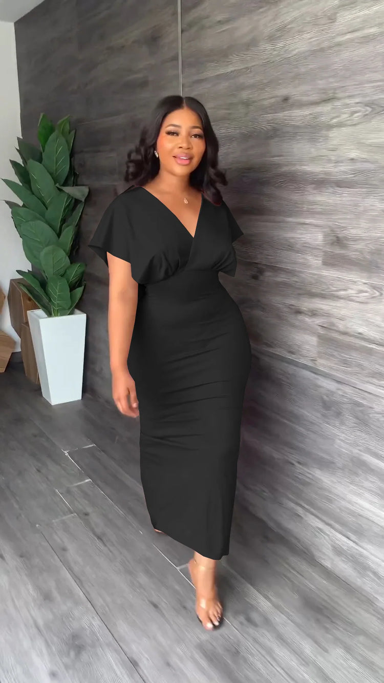 CM.YAYA Vintage Women Batwing Short Sleeve - Lena & Miles Exquisite Boutique LLC.