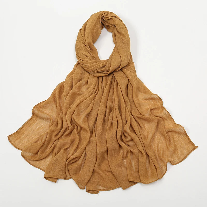 Shawls Solid Headscarf Wraps Big Size Plain Islam - Lena & Miles Exquisite Boutique LLC.
