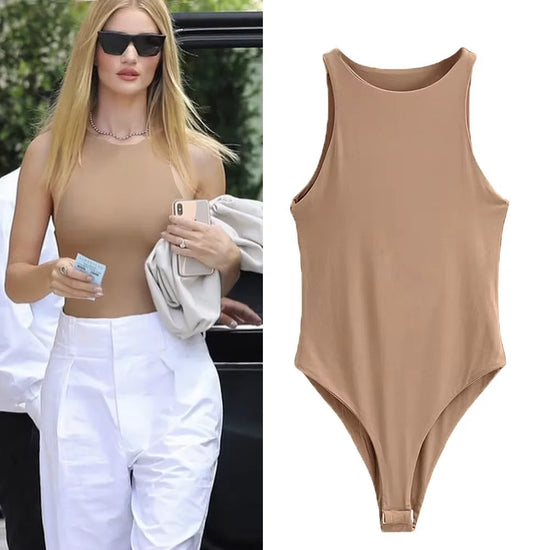 Jumper body suit Women casual Sexy Slim beach Jumpsuit Romper girl Bodysuit solid brand suit clothes clothing catsuit top para - Lena & Miles Exquisite Boutique LLC.